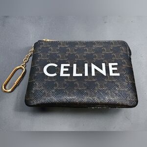 Celine Coin Purse IN Triomphe Canvas with Celine print